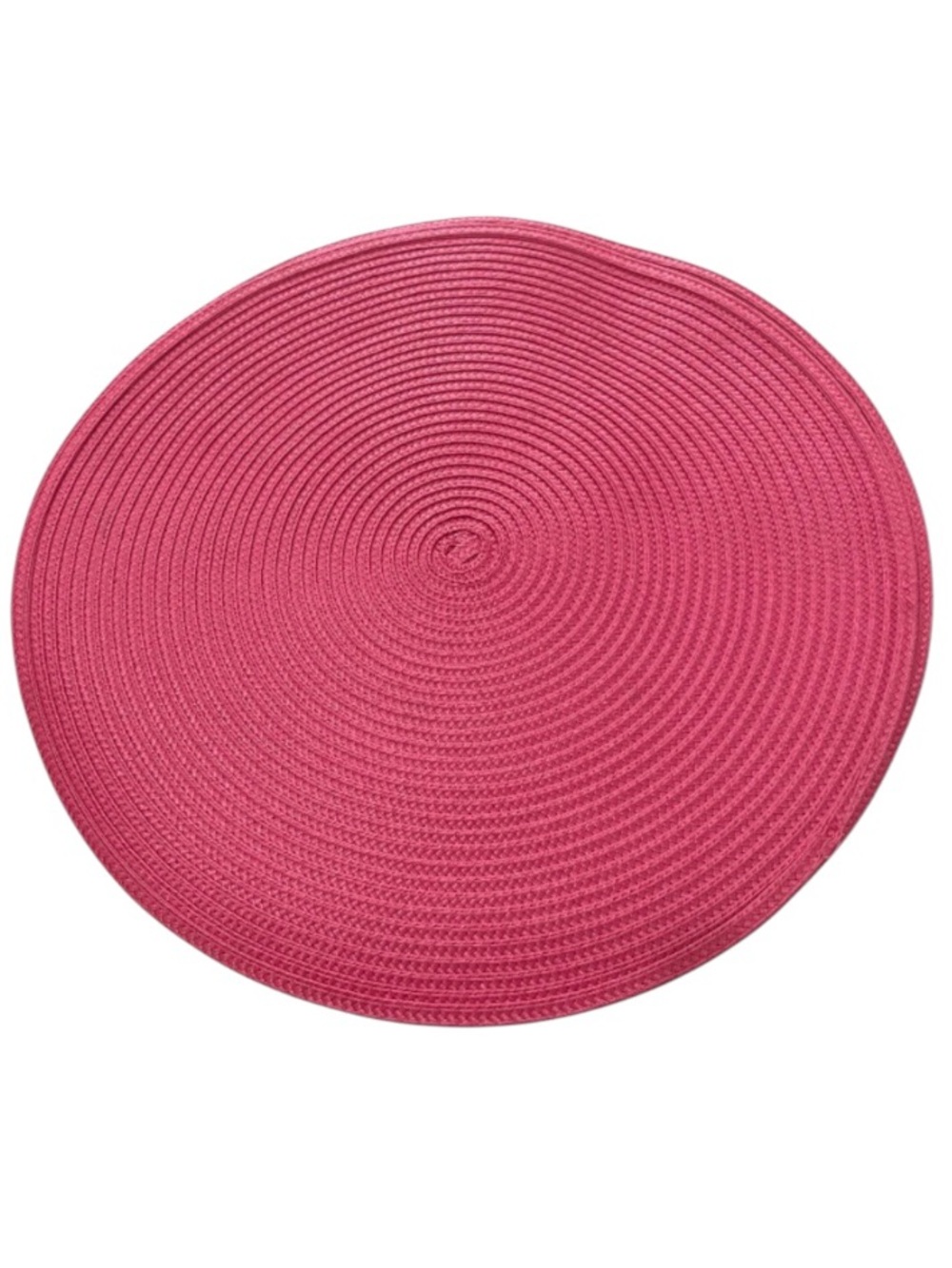 Pink Round Woven Placemats. Set of 4